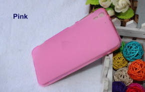 Силиконов гръб ТПУ мат за HTC Desire EYE / HTC DSIRE 910 розов прозрачен